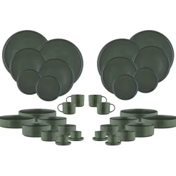 Bjorn Service Complet Scandi vert olive - 36 Pièces