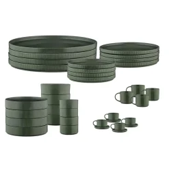Bjorn Service Complet Scandi vert olive - 36 Pièces