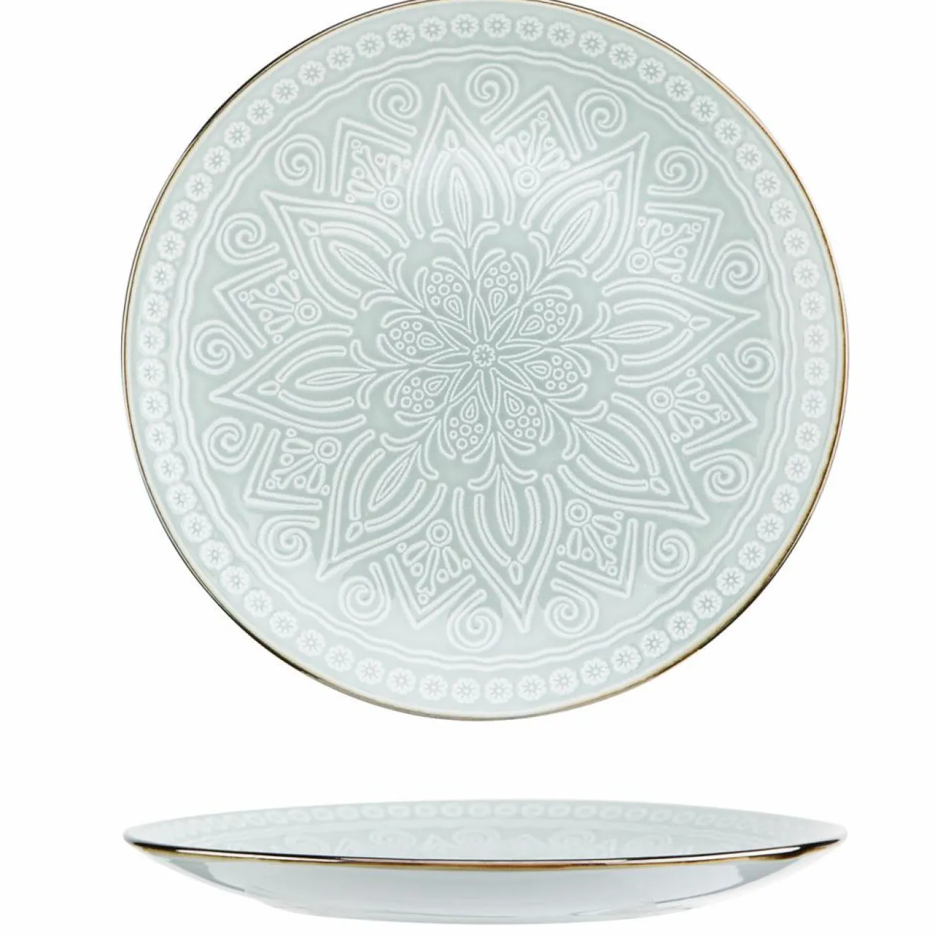 New Cosy & Trendy Service de table en Grès Murano vert - 18 pièces