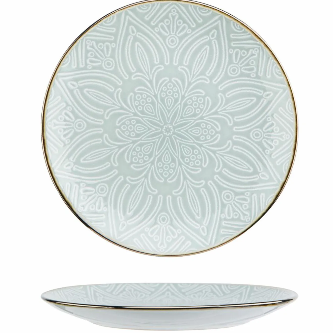 New Cosy & Trendy Service de table en Grès Murano vert - 18 pièces