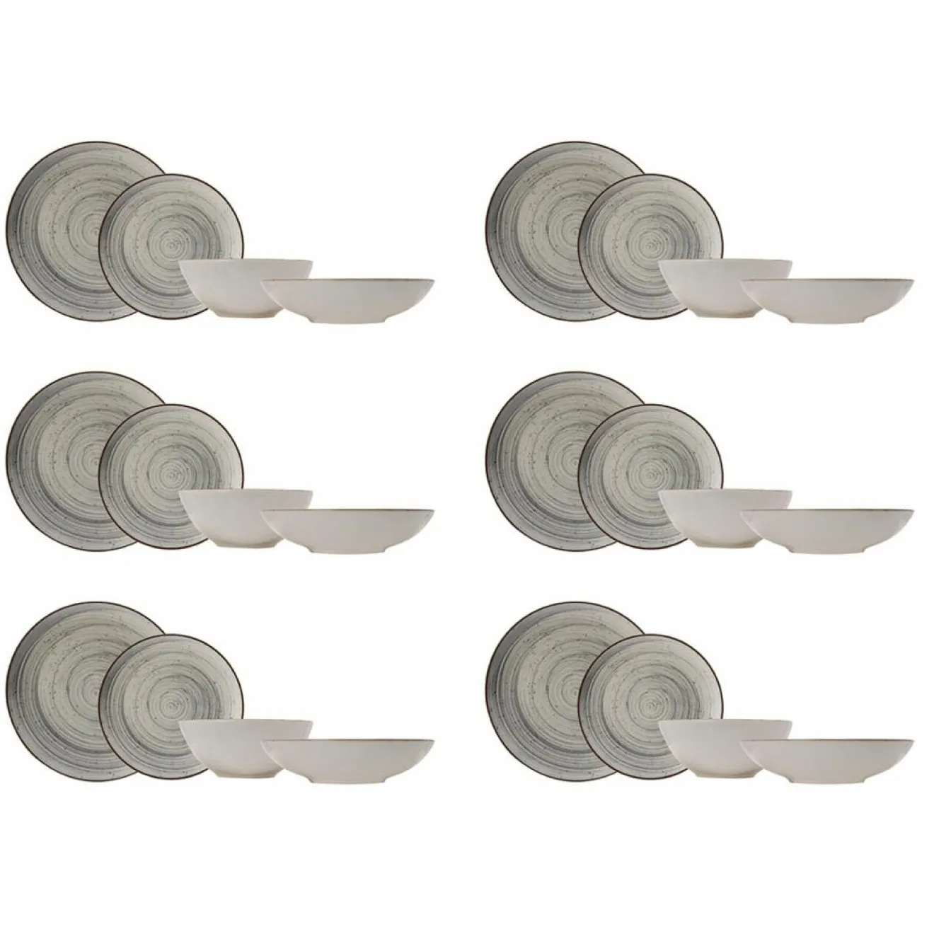 Sale Cosy & Trendy Service de table en Grès Sintra bleu - 24 pièces