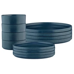 New Bjorn Service Les Essentiels Scandi bleu marine - 12 Pièces