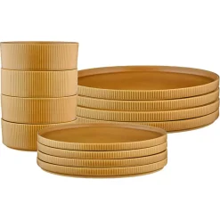 Bjorn Service Les Essentiels Scandi jaune ocre - 12 Pièces