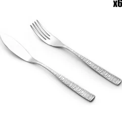 Fauchon Service poisson Signature argenté - 12 pièces