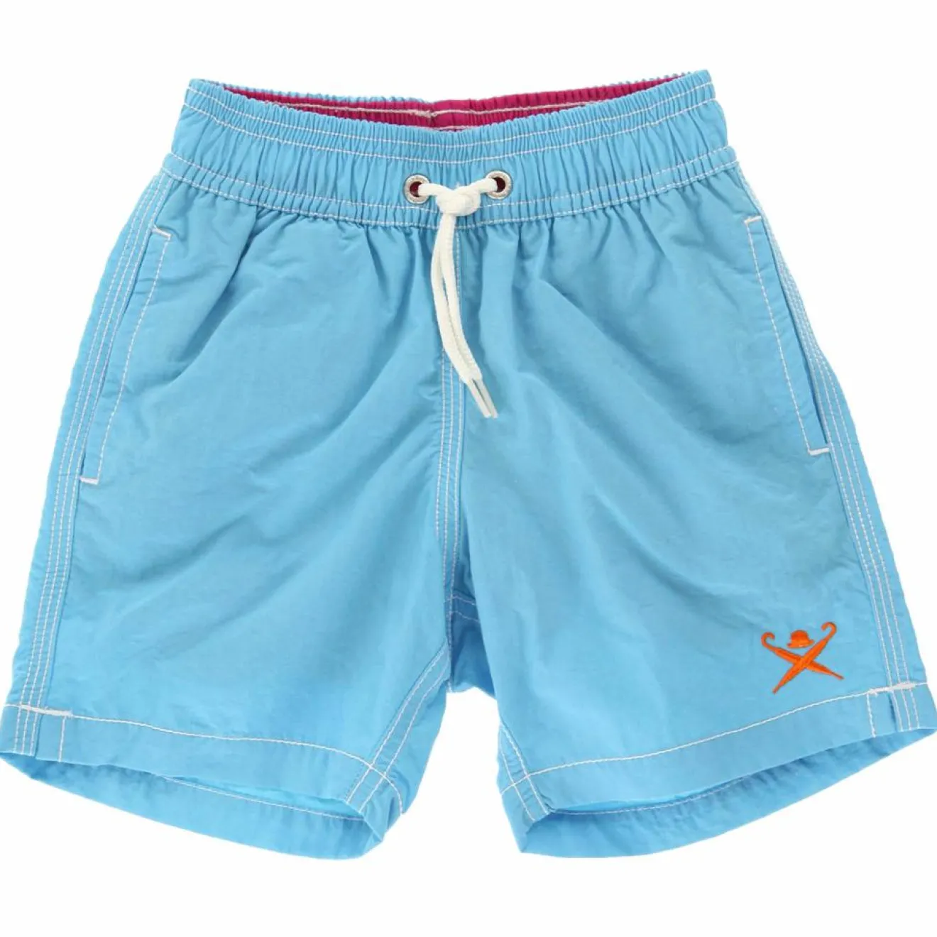Best Hackett London Short de Bain Volley bleu ciel - T.3A
