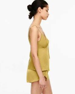 Online Passionata Short de pyjama Mai moutarde