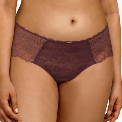 Femme Chantelle Shorty Waltz marron cardinal