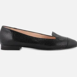 Femme Cosmoparis Slippers en Cuir Alinia noires