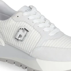 Femme Liu-Jo Sneakers Amazing Blanches Argent