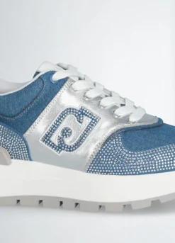 Hot Liu-Jo Sneakers Amazing Denim/Argenté