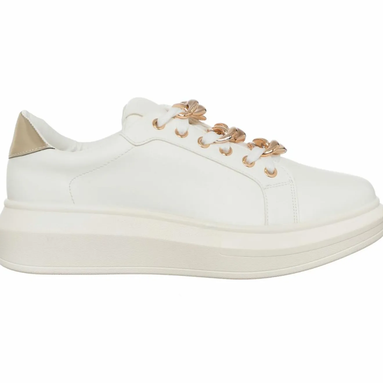 Loretta by Loretta Sneakers Clarissa blanc/doré