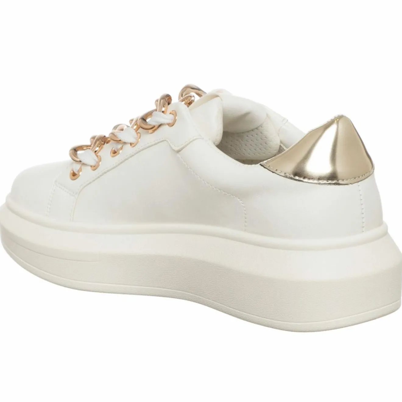 Loretta by Loretta Sneakers Clarissa blanc/doré