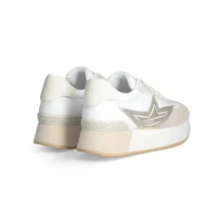 Femme Liu-Jo Sneakers Dreamy Blanches Or Claires