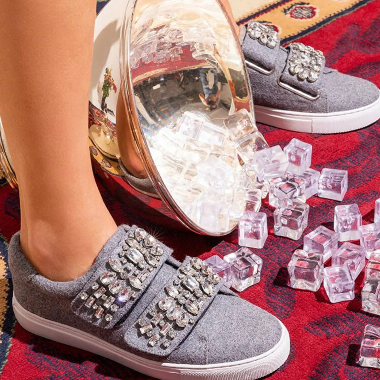 Online Cosmoparis Sneakers Edya grises