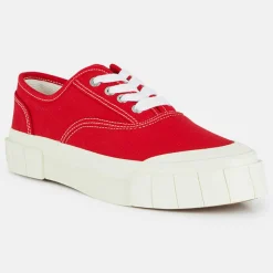 Femme Good News Sneakers en Coton Bio Gnace rouges