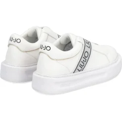 Femme Liu-Jo Sneakers en Cuir Bola blanc/argenté