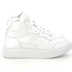 Femme Piola Sneakers en Cuir Cayma High blanc
