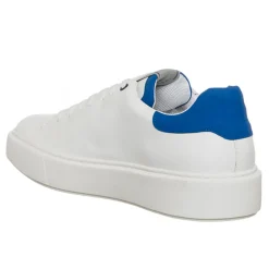 Online Cesare Paciotti 4Us Sneakers en Cuir Cesar blanc/bleu