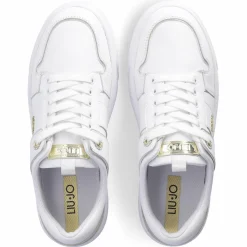 Femme Liu-Jo Sneakers en Cuir Cleo blanc/doré/noir