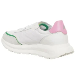Femme Patrizia Pepe Sneakers en Cuir Costa blanc/rose