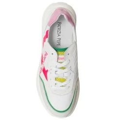 Femme Patrizia Pepe Sneakers en Cuir Costa blanc/rose