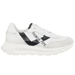 Sale Patrizia Pepe Sneakers en Cuir Costa blanc/noir