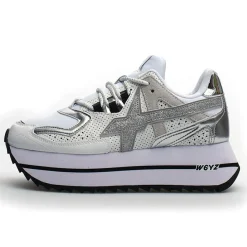 W6YZ Sneakers en Cuir Debi blanc/argenté
