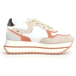 Femme W6YZ Sneakers en Cuir Deva beiges