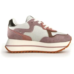 Femme W6YZ Sneakers en Cuir Deva grises