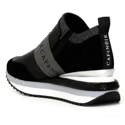 Femme CafèNoir Sneakers en Cuir Donatella noires