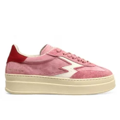 Clearance Moa Concept Sneakers en Cuir Double Club rose