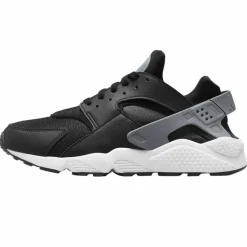 Hot Nike Sneakers en Cuir et Mesh Air Huarache Run noir/gris