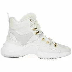 Femme Mi/Mai Sneakers en Cuir Getty blanches