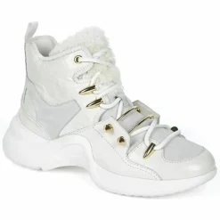 Femme Mi/Mai Sneakers en Cuir Getty blanches
