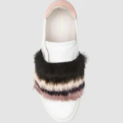 Online Cosmoparis Sneakers en Cuir Heo blanc