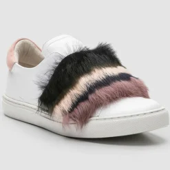 Online Cosmoparis Sneakers en Cuir Heo blanc