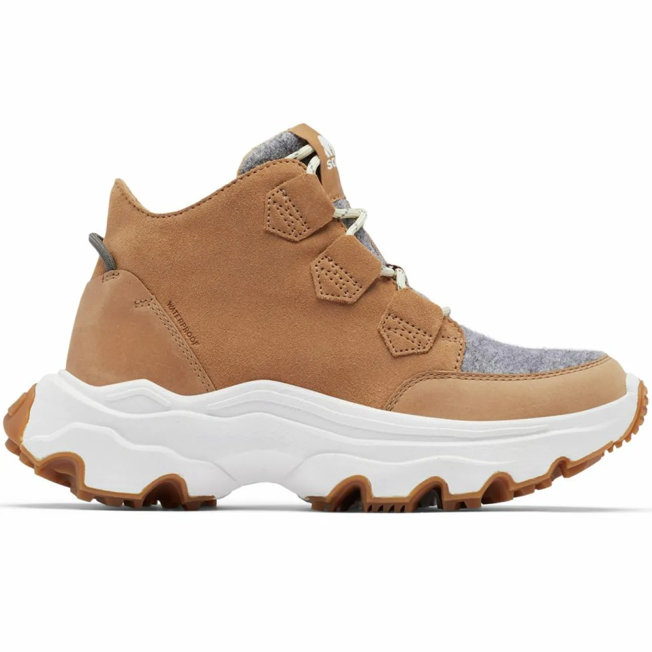 Femme Sorel Sneakers en Cuir imperméables Kinetic™ Breakthru Caribou marron