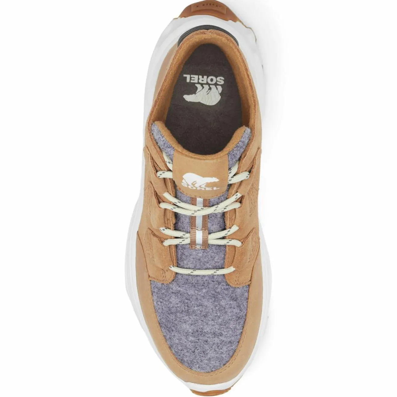 Femme Sorel Sneakers en Cuir imperméables Kinetic™ Breakthru Caribou marron