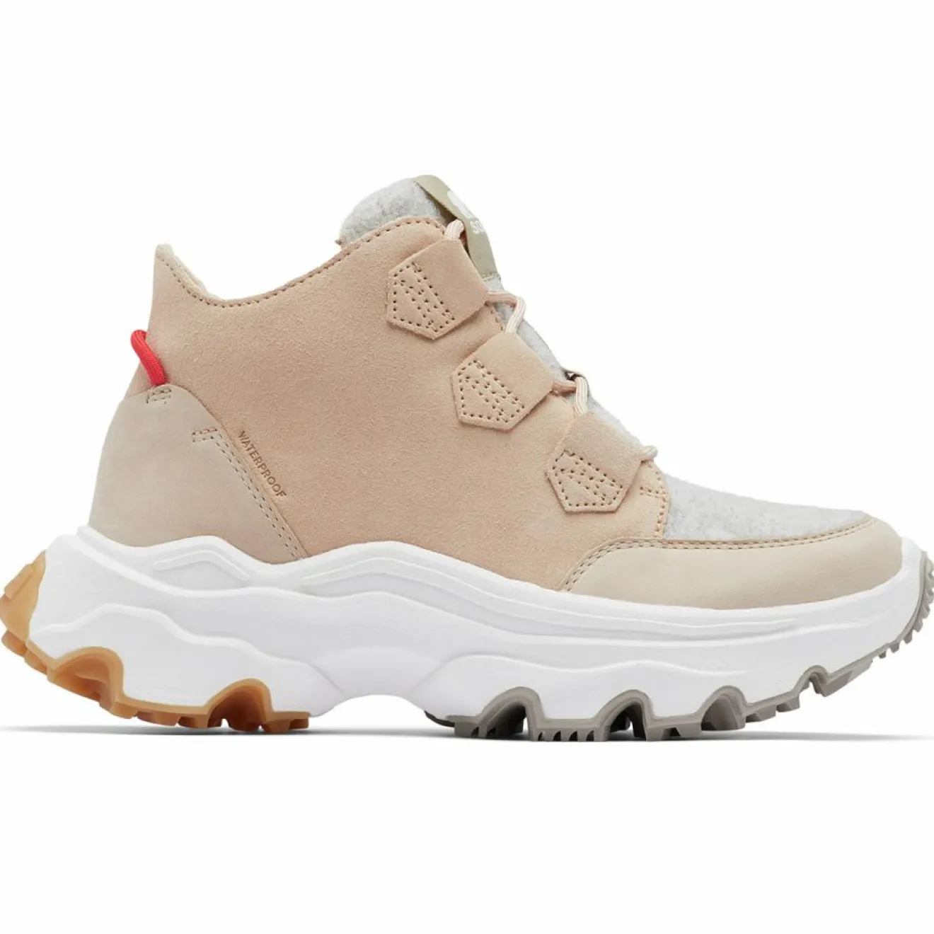 Clearance Sorel Sneakers en Cuir imperméables Kinetic™ Breakthru Caribou beiges