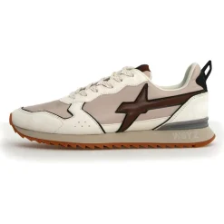 Homme W6YZ Sneakers en Cuir Jet beiges