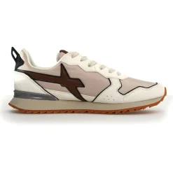 Homme W6YZ Sneakers en Cuir Jet beiges