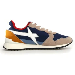 Homme W6YZ Sneakers en Cuir Jet beiges