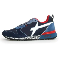 Homme W6YZ Sneakers en Cuir Jet bleues