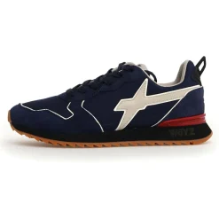 Homme W6YZ Sneakers en Cuir Jet bleu marine