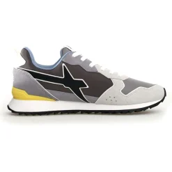 Homme W6YZ Sneakers en Cuir Jet grises