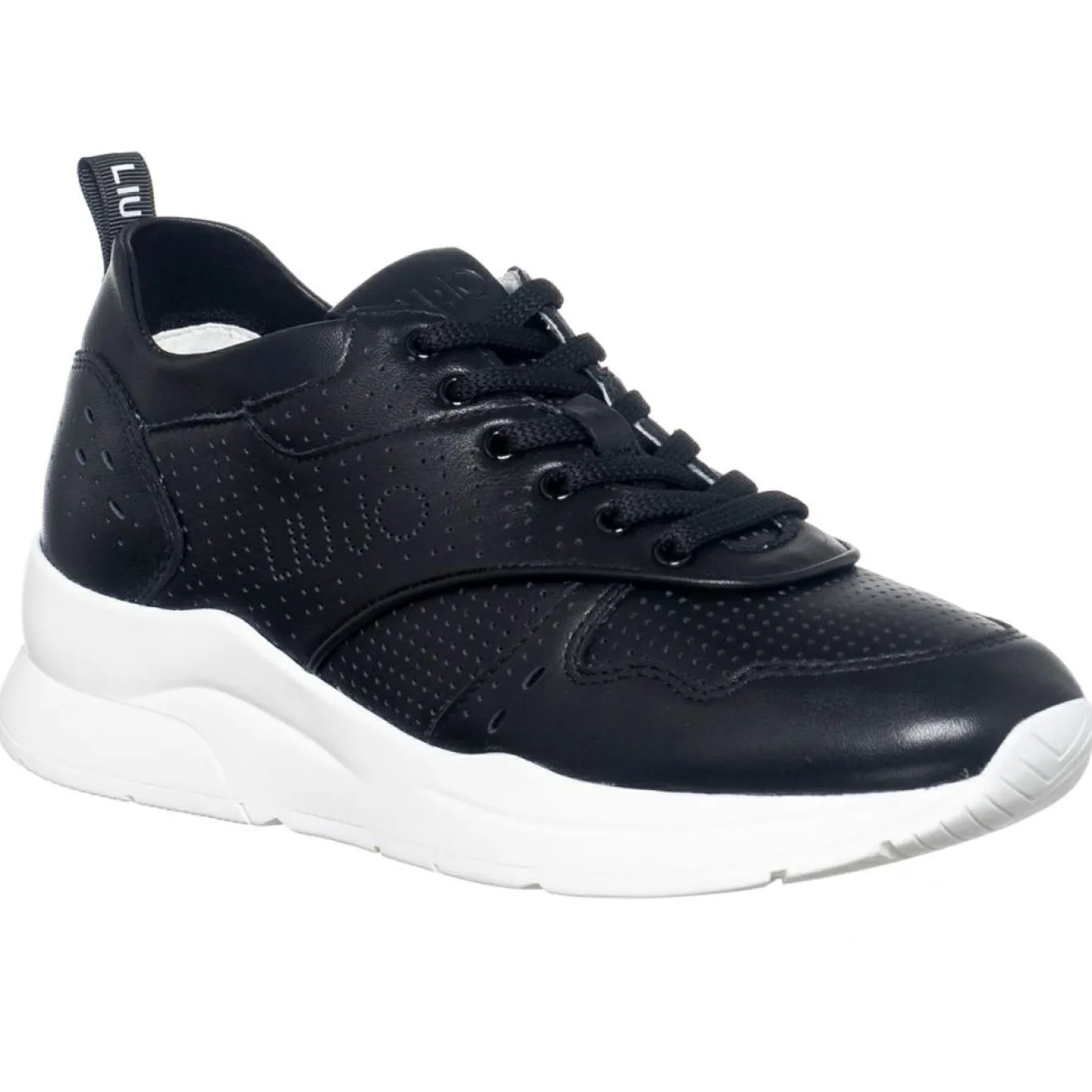 Sale Liu-Jo Sneakers en Cuir Karlie noires
