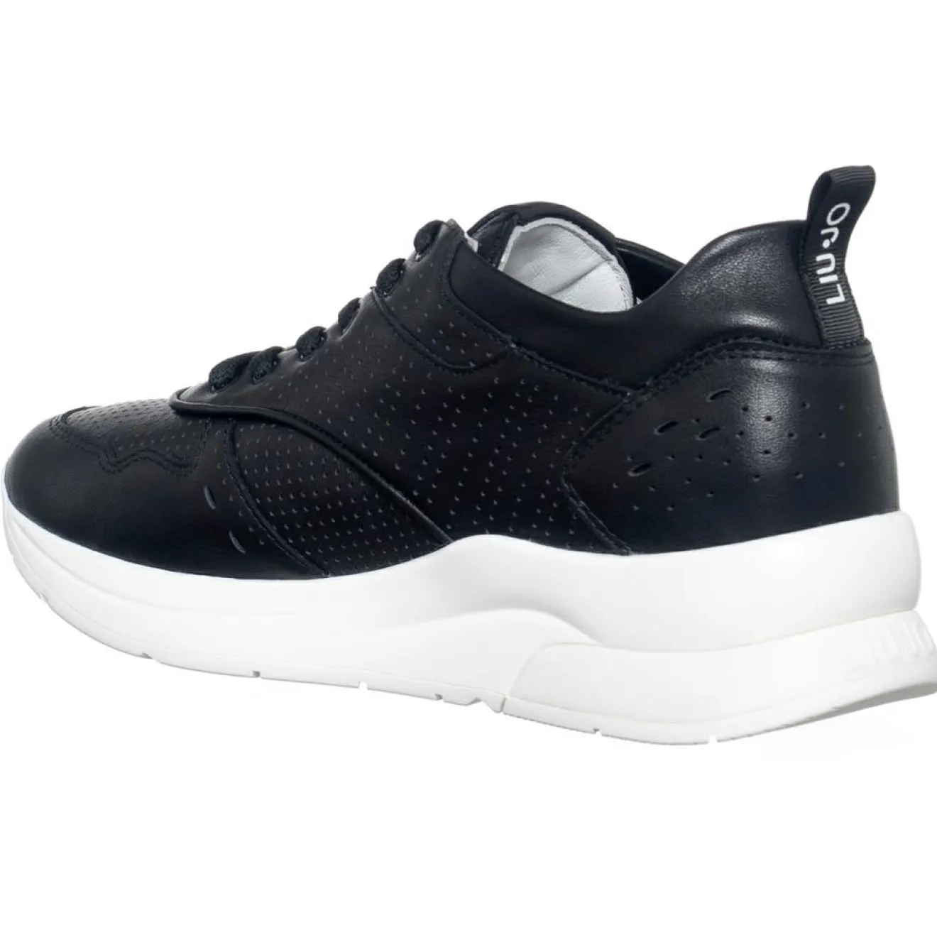 Sale Liu-Jo Sneakers en Cuir Karlie noires