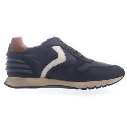 Online Voile Blanche Sneakers en Cuir Liam bleu marine/blanc/marron