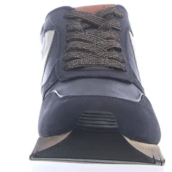 Online Voile Blanche Sneakers en Cuir Liam bleu marine/blanc/marron