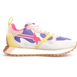 Clearance W6YZ Sneakers en Cuir Loop argentées